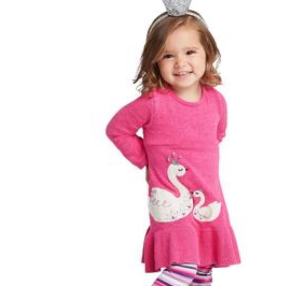 Gymboree Prima Ballerina Swan Sweater Sz 18-24M